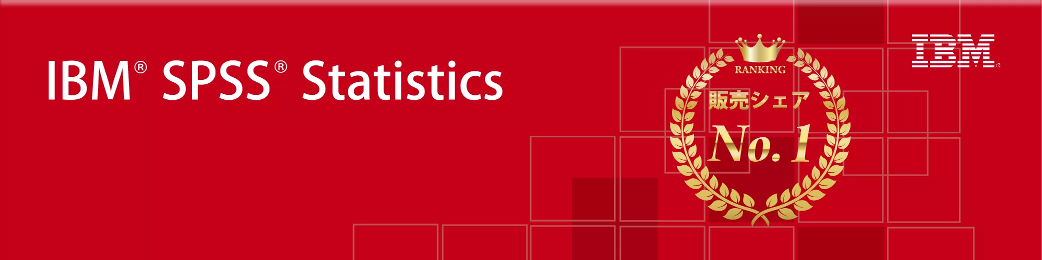 IBM®SPSS®Statistics販売シェアNo.1